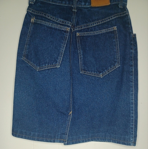 Calvin Klein Denim Blue Pencil Skirt - Picture 11 of 11